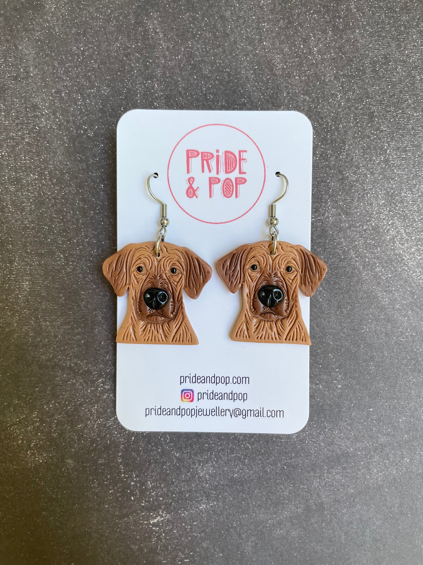 Dog Dangle Earrings