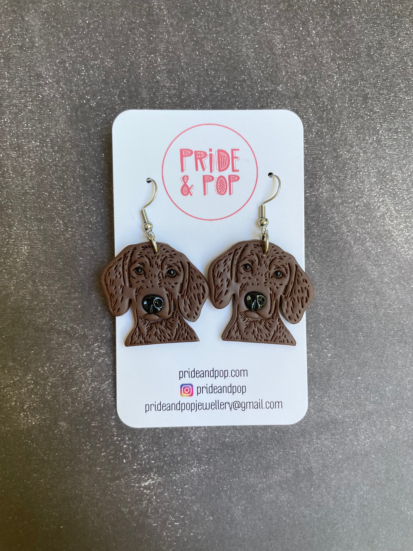 Dog Dangle Earrings