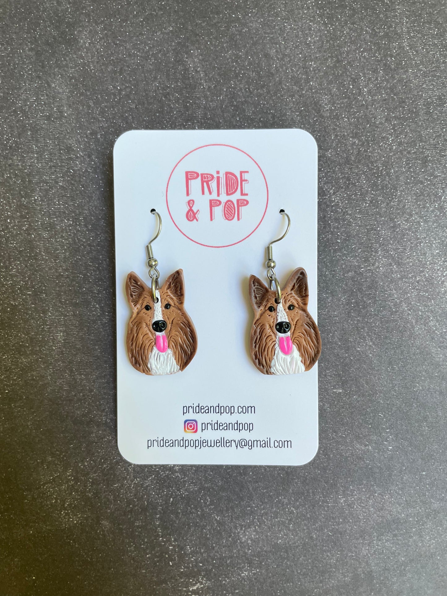 Dog Dangle Earrings