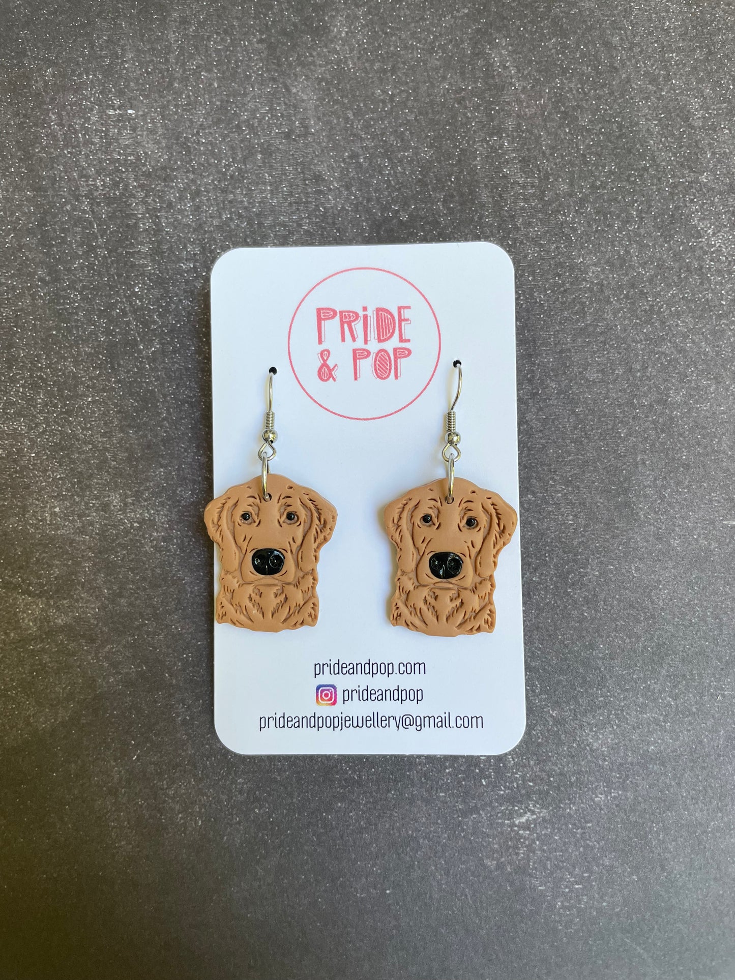 Dog Dangle Earrings